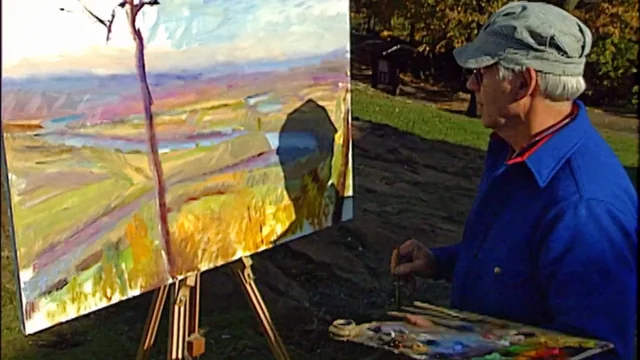 Wolf Kahn, Oxbow painting #2
