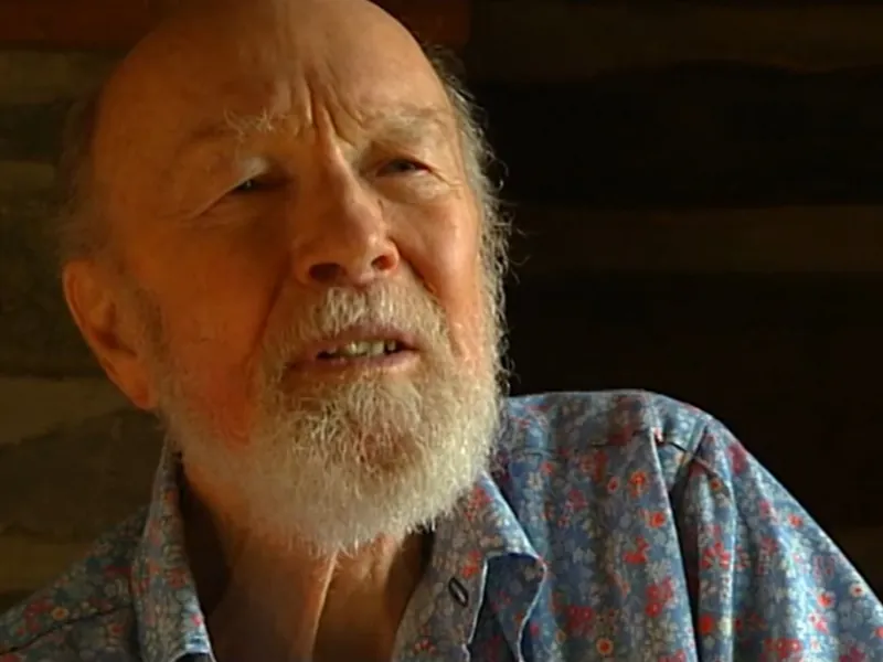 Pete Seeger on Woody Guthrie – heading for the mountains story
